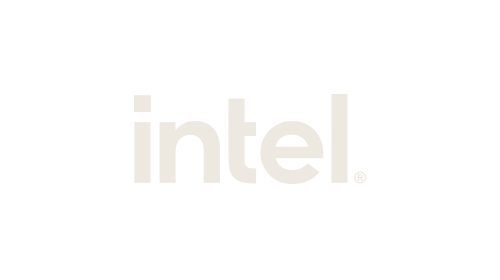 Intel white logo